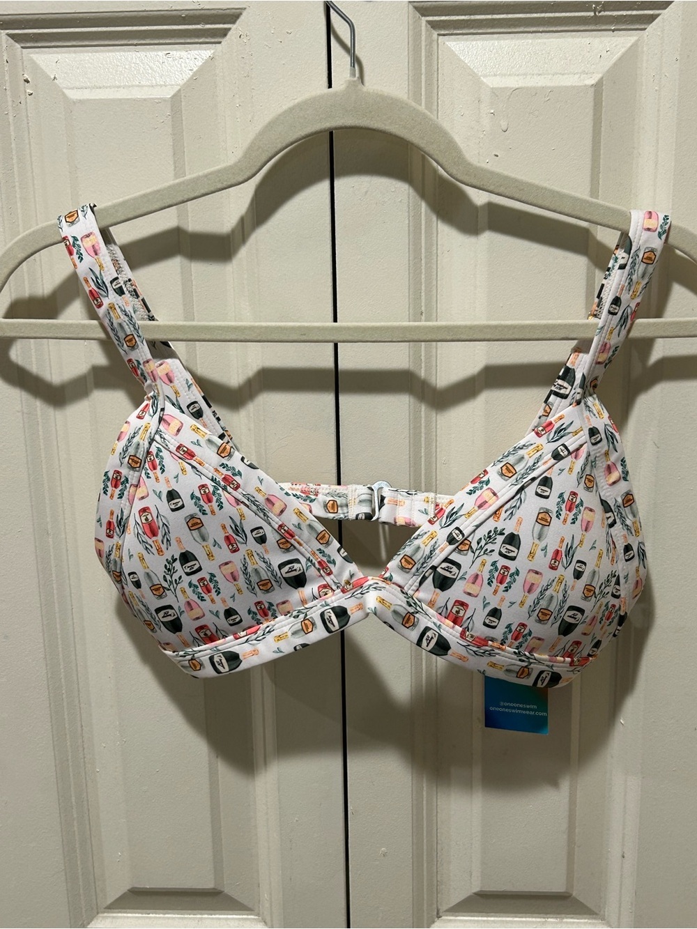 NWT One One x Jena Sims Triangle Bikini Top , Large